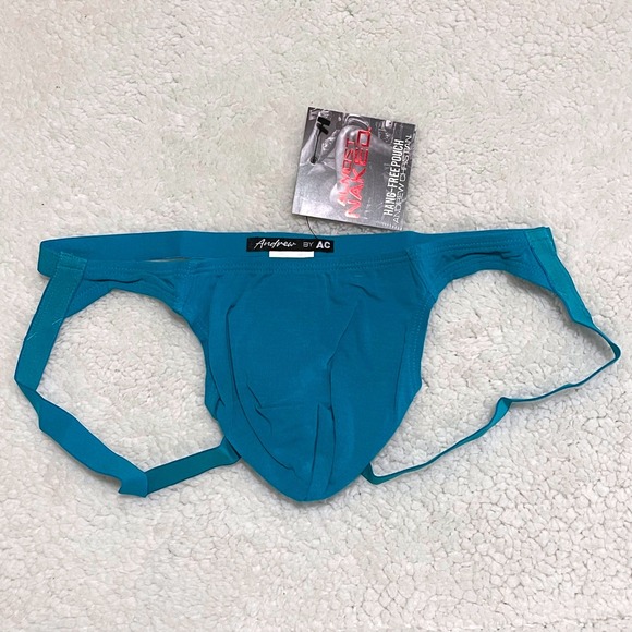 Andrew Christian No-Show Ultra Low Rise Jock Teal Size S (28-31) #93423 NWT - Picture 8 of 12